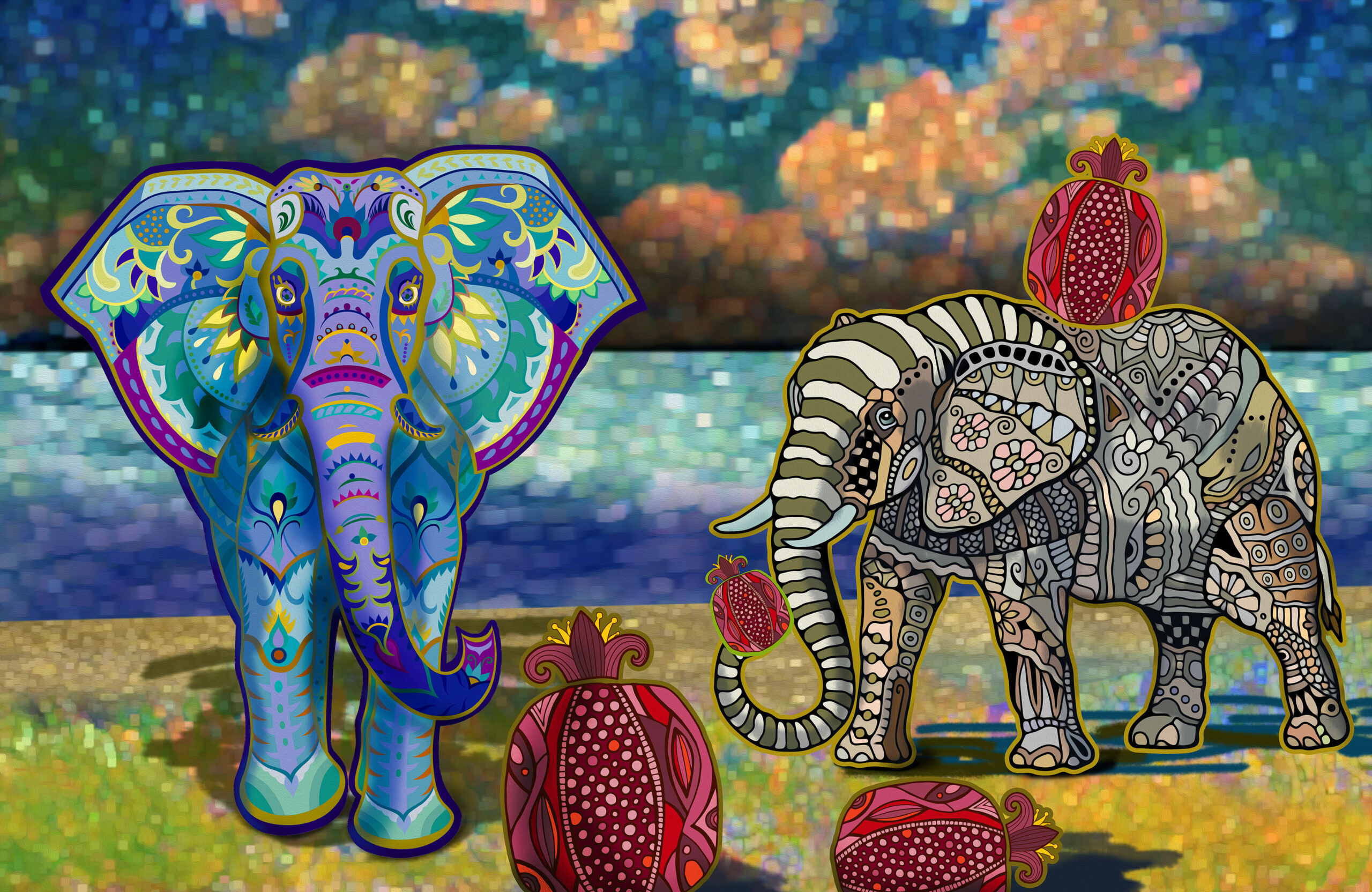 Oil 2 Fantasy life elephant